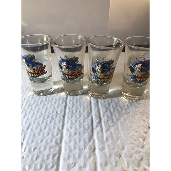 Disney Space Mountain Shot Glass set of 4 - Picture 2 of 7